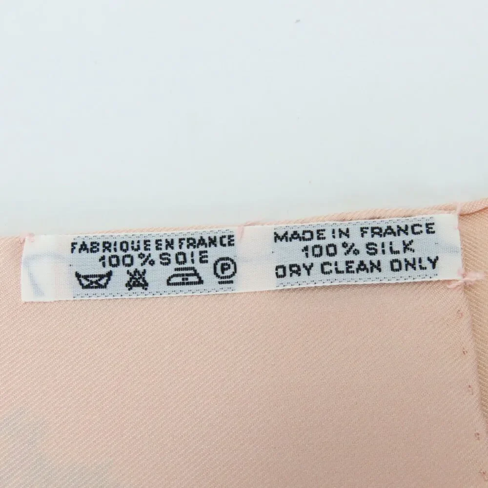 HERMES Pink Silk Scarf